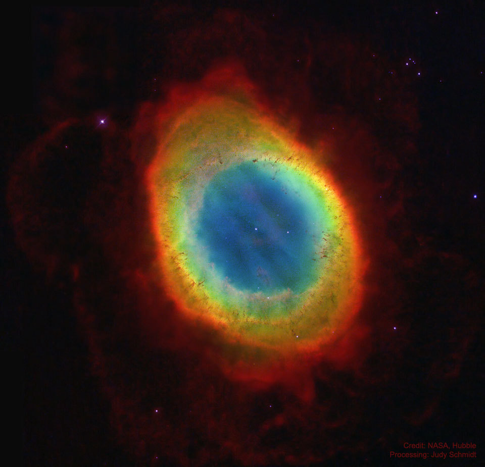 Remains of a sun-like star: The Ring Nebula
