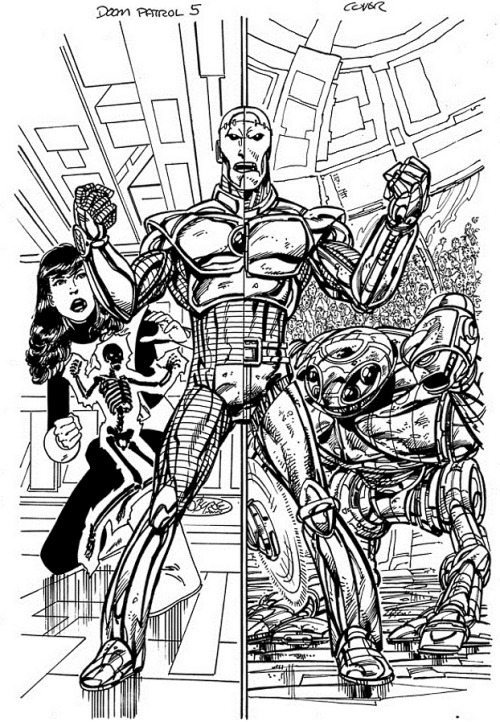 Doom Patrol #5 cover by John Byrne &amp; Alex Bleyaert. 2004.