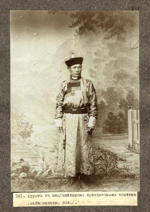 Buryats of Irkutsk Oblast (Siberia, c. 1905):Intelligent [?] BuryatWife of a prosperous manRich aris