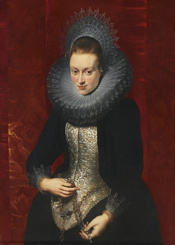 artist-rubens: Portrait of a Young Woman with a Rosary, 1610, Peter Paul RubensMedium: oil,pencilhtt