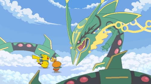 This Rayquaza Is An Older Work I Haven't Posted Until Now Because I Was To Lazy To Finish It.
