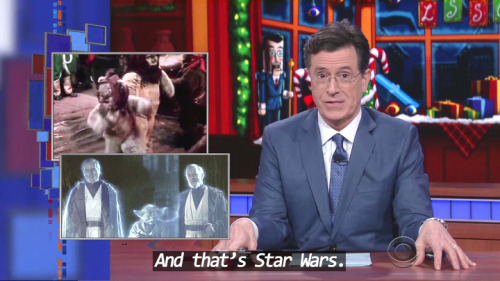 wookieekisses: sandandglass: Stephen Colbert explains Star Wars XD