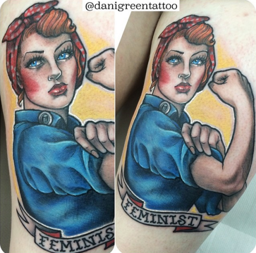 micdotcom:  Feminist tattoos FTW. There are 7 more of these and they’re just as badass.