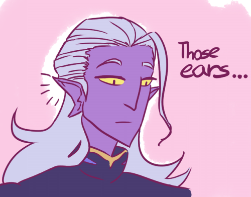 majorexasperation:I draw this like a week ago after thinking about Allura’s thing for pointy ears, a