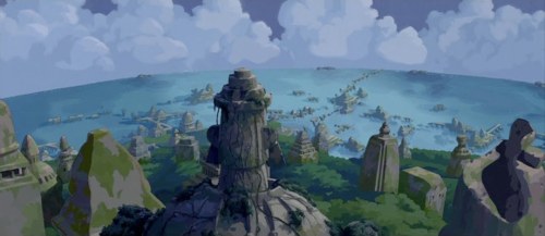 Atlantis: The Lost Empire background art (x)