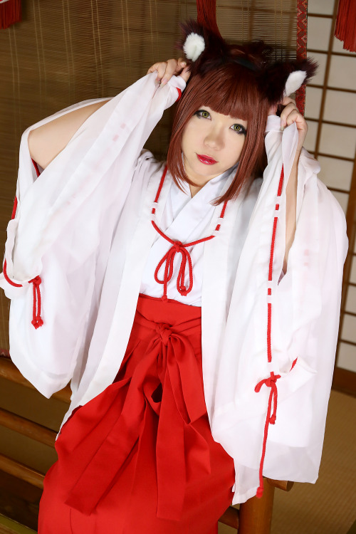 Porn photo Cute Cosplay GIrl Higurashi Rin (Kitsune-Chan