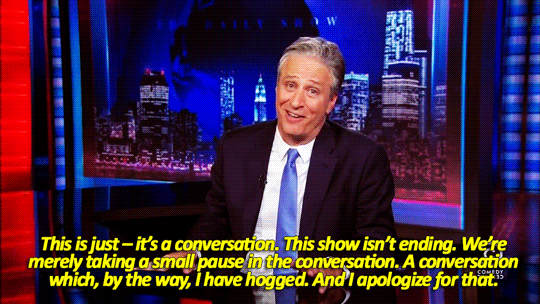 sandandglass:  Jon Stewart signs off. 