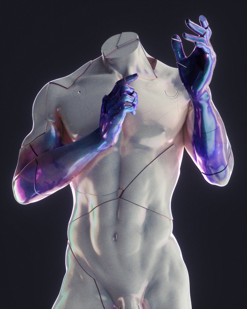 ptrklos-art: my take on Bleu, my friend’s o_oleu’s character.instagram / twitter