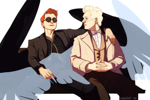 purgatory-jar: I have become Good Omens trash  This is for a lovely commissioner :)  * Als