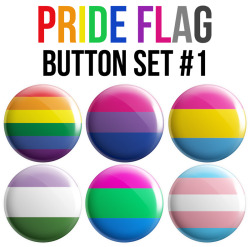 geek-studio:  Pride Flag Buttons by Geek StudioIf your flag isn’t here send me a message and let me know! I’ll add it to the next set! You can buy the pins individually as well through the Mix &amp; Match sets.