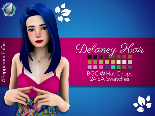 pepperoni-puffin: Delaney Hair Been working on this one for a little while now. It’s a frankenmesh o