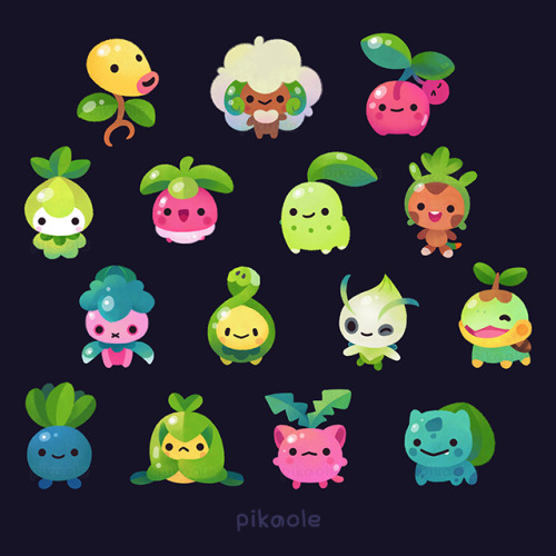 pikaole:  Grass leaf  [ Patreon / twitter / instagram / shop / Galaxy themes / LINE store ]