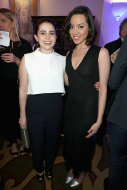 celebsofcolor:  Mae Whitman and Honorary Host Committee Member Aubrey Plaza attend Equality Now’s third annual ‘Make Equality Reality’ gala on December 5, 2016 in Beverly Hills, California.