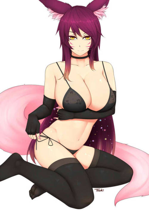 tsukiada:Ahri !&lt;3twitterpatreongumroad