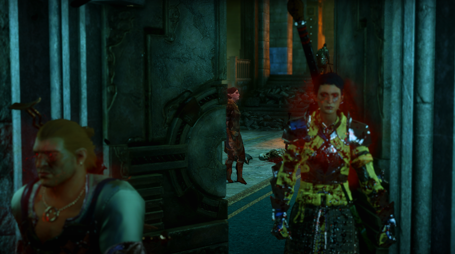 Varric, Merrill, Cassandra, in the dark future