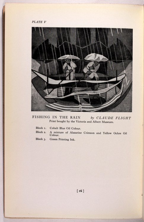 The Art and Craft of Lino Cutting by Claude FlightFirst Edition Spring 1934 Walter Claude Flight (bo