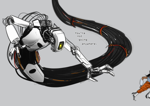 Less Humanoid GLaDOS Partially Inspired By That Beta Design With Arms