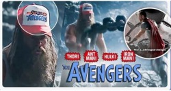 marvelness:marvelness:Thor wearing the strongest avenger hat to give himself that extra bit of confidence when working out is just perfect. The hat is available at LoveAndThunder.com 🧢The hat actually says “Thor, Ant Man, Hulk, Iron Man: The