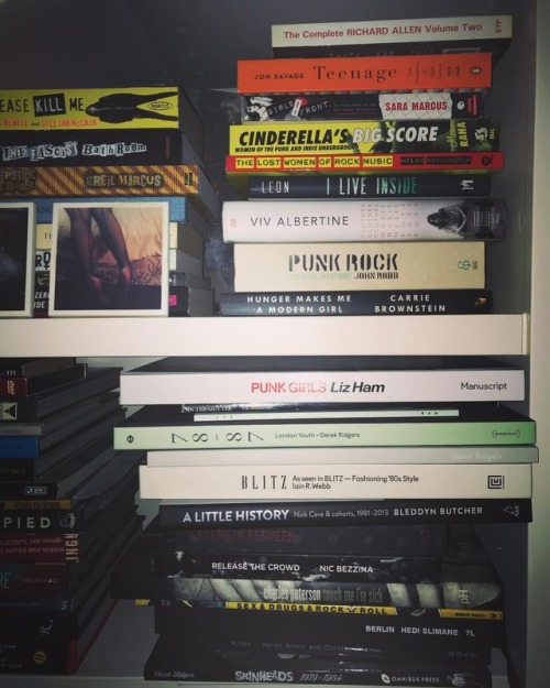 My stack. Prized books and knowledge and inspiration&hellip; #punkgirlsbook #punkbookclub  https