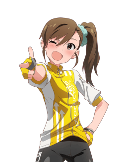 transparent-imas:  サイクリングレース　双海真美 Cycling Race - Futami Mami 