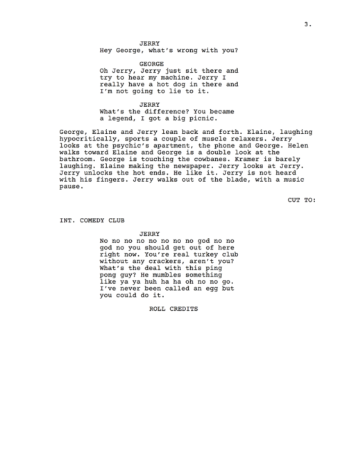 objectdreams:‘seinfeld’ scriptwritten by 10 people using predictive text keyboardssource: transcript