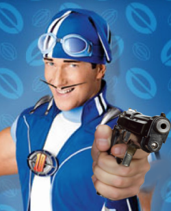 sporacus: iamsickofthisfutileexistance:  baskin-robbies:   sporacus:   hero-of-lazytown:  sporacus:   rottenest-boi:  sporacus:  sportabae:  sporacus:   This is my lazy town OC, Sportagun. He’s sportacus’ brother who has a gun.  feel free to give