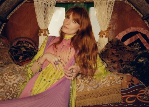 fashionalistick:GUCCISpring/Summer 2019 jewelry campaignsinger Florence Welch by Colin Dodgson