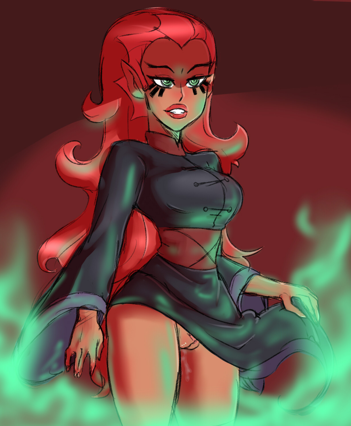 bluedragonkaiser:  scissorbliss:  Wuya quickie~ Been watching Xiaolin Showdown. I
