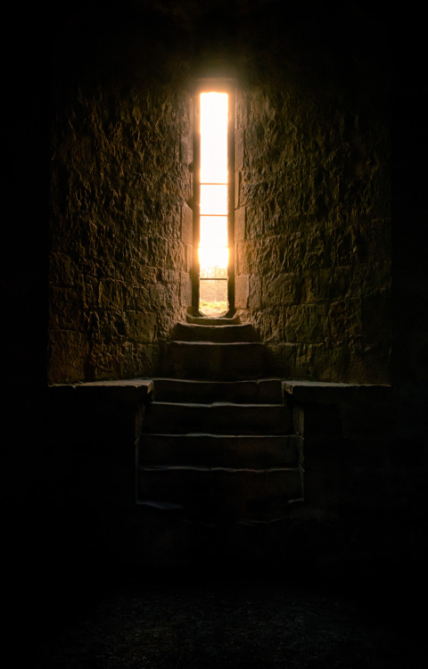 medieval-woman: Helmsley Castle - Window in west tower basement. (Helmsley, England, UK) by the