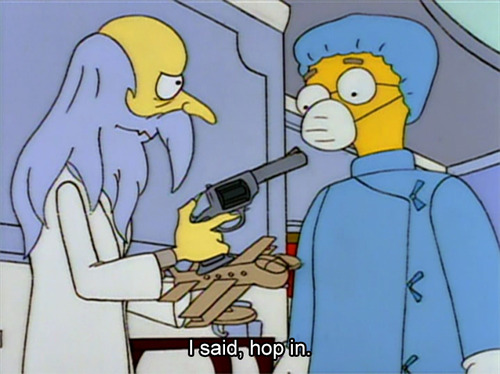 porkchopigloo:  I have only one emotion and it is Monty Burns. 