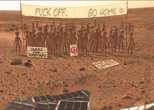 Damn! The Martians aren’t cooperating. Well then…just make the hole bigger. And deeper. A lot deeper. 