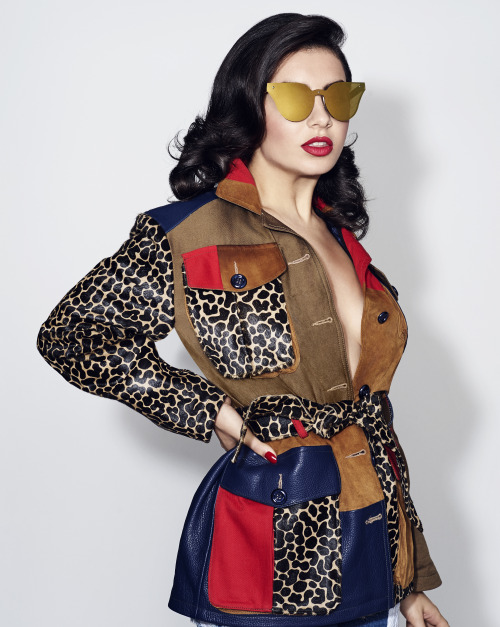 houseofhollandltd: Charli XCX wearing “Gold Lensfighter” eyewear