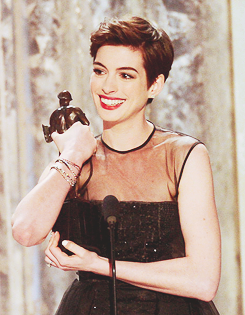 scarjoing:  Anne Hathaway, winner of Outstanding Performance by a Female Actor in