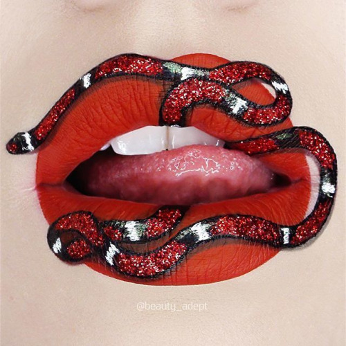  Sssssssnake lip look via @beauty_adept featuring #Velvetines shade in NEW AMERICANA.