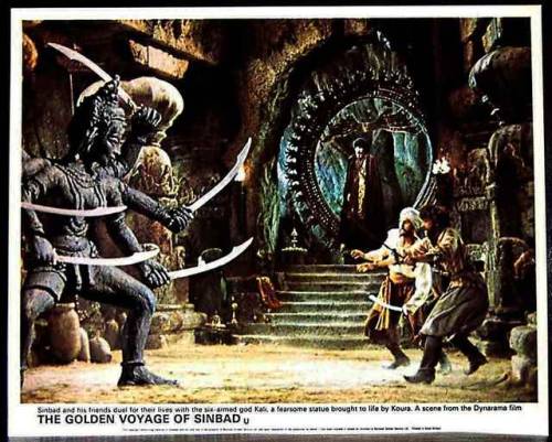 sorcerersskull:  The Golden Voyage of Sinbad lobby cards