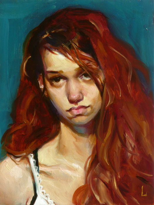 vialjarhorn:  “Overflow” by John Larriva. 8 x 6 inches, oil on hardboard.