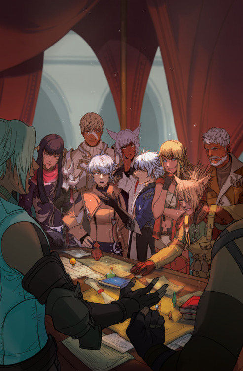 hornbloom:hey! here’s the full version of an illustration i made for my friend’s ffxiv s