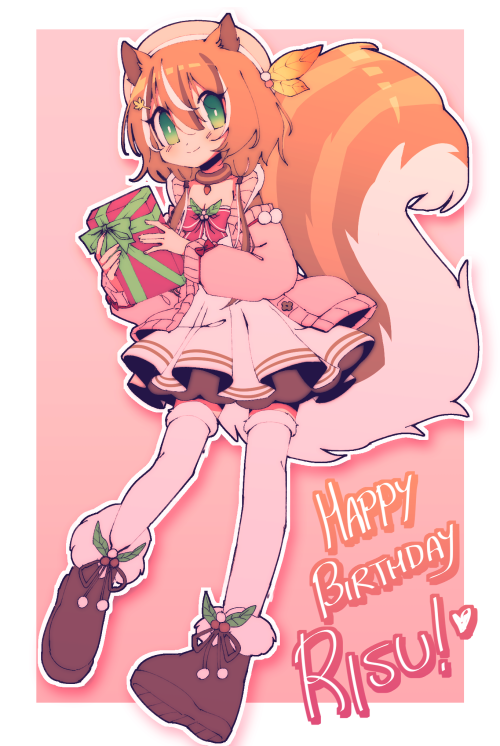 drawing for ayunda risu’s birthday!! best and most seiso squirrel!!