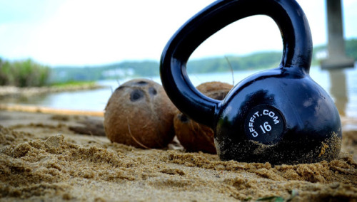 Coconuts and kettlebell …