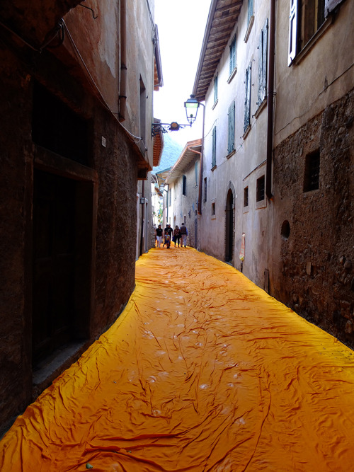 sunlight-in-winter:archatlas:Walking on WaterChristo’s ‘Floating Piers’ installation finally opens t