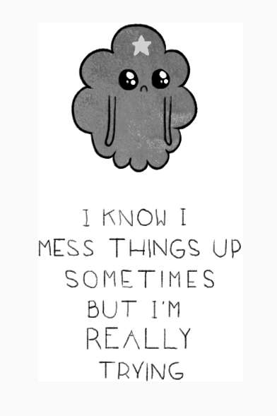 and sometimes I really feel like giving up