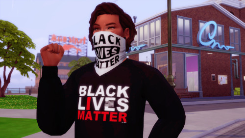 peachiiesims:BLACK LIVES ALWAYS MATTER