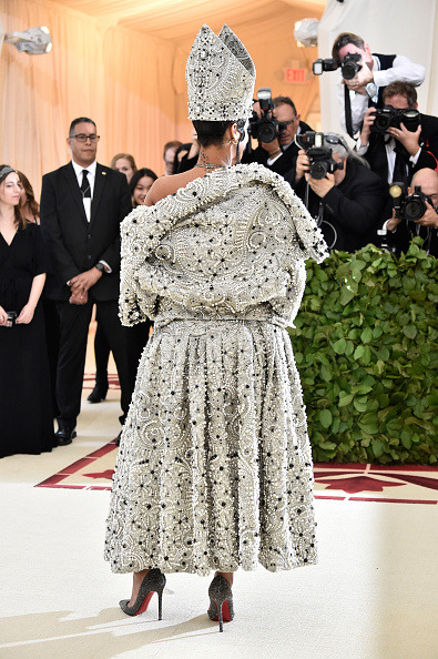  Rihanna attends the Heavenly Bodies: Fashion & The Catholic Imagination Costume Institute Gala 