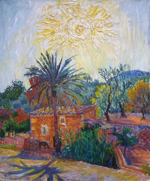 Evening, Majorca  -   Frederick Gore , 1962.British,1913-2009Oil on canvas: 74 x 61 cm