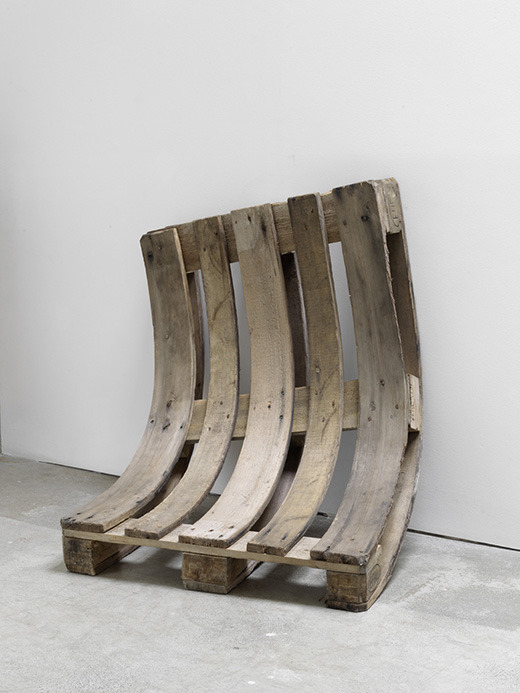 itscontemporary:  Alicja Kwade - Used and Tired - 2012 pallet 85 x 80 x 40 cm