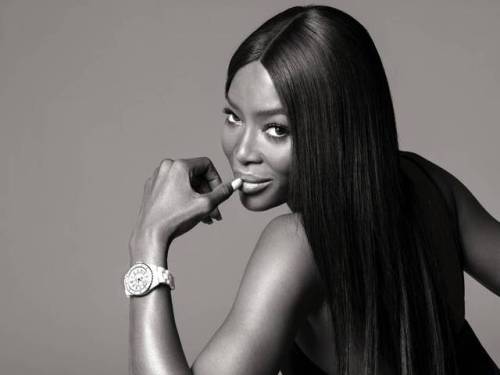 Naomi Campbell photographed by Brigitte Lacombe for Chanel’s J12 Watch Campaign. This is Naomi’s fir