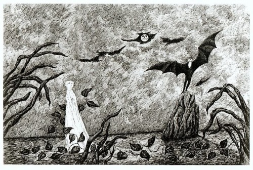 dappledwithshadow:Edward St. John Gorey (American, February 22, 1925 – April 15, 2000)