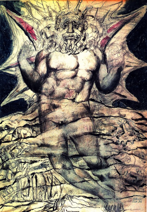 Illustrations for Dante’s Inferno, by William Blake.