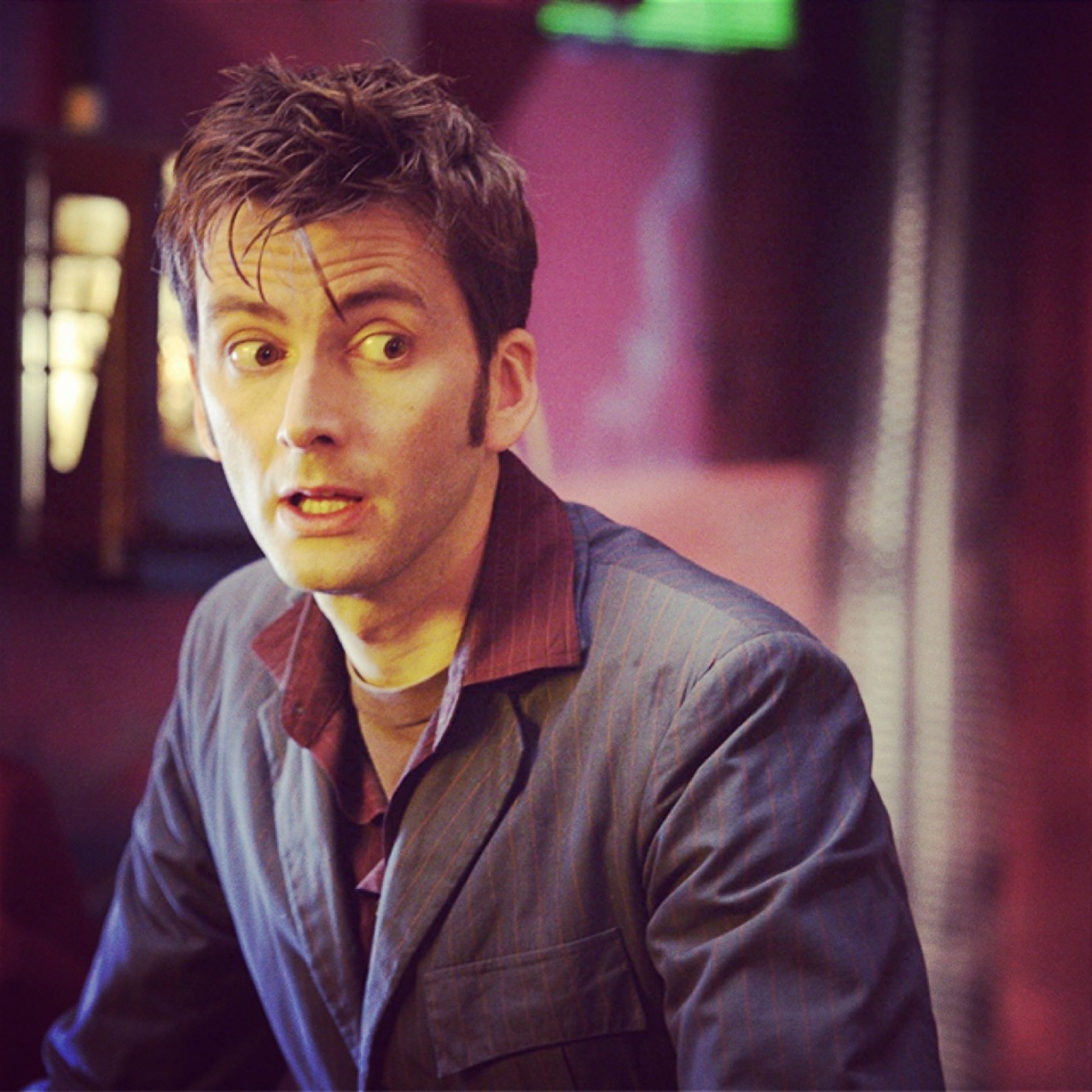 tennant-tuesday:  ohtentoo:  Ten + Blue Suit of Sex  Excuse me for a moment while