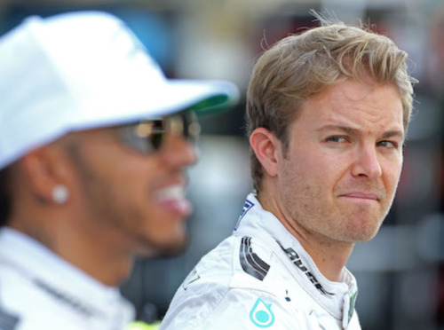 nicorcsberg:arctic monkeys - the ultracheese // nico rosberg and lewis hamilton